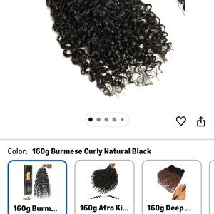 Natural Black Curly Hair Extensions